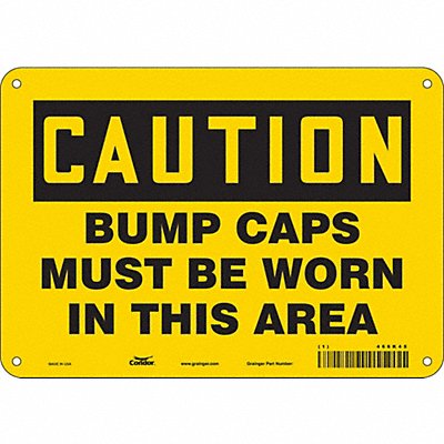 CONDOR 466K45 Safety Sign 7 inx10 in Polyethylene