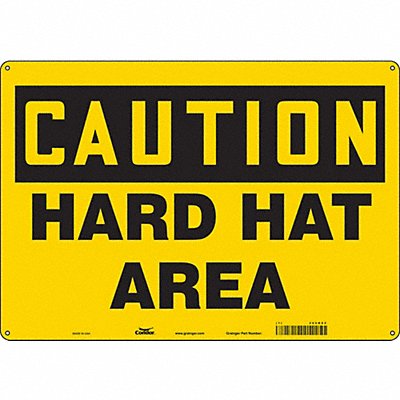 CONDOR 466K62 Safety Sign 14 inx20 in Polyethylene