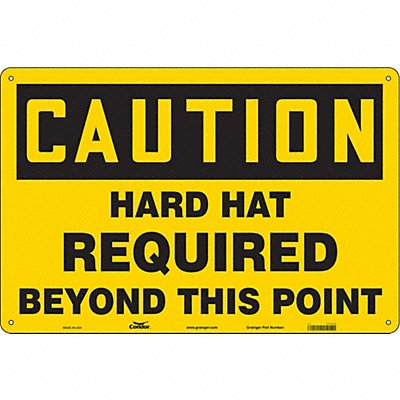 CONDOR 466K86 Safety Sign 24 in x 36 in Polyethylene