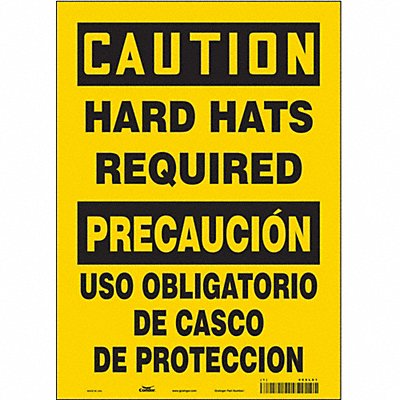 CONDOR 466L61 Safety Sign 14 in x 10 in Vinyl