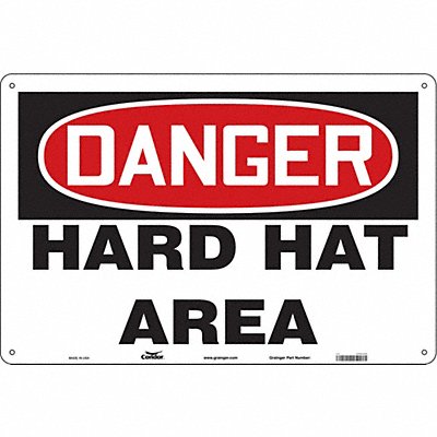 CONDOR 466L89 Safety Sign 24 in x 36 in Polyethylene
