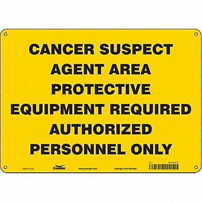 CONDOR 466N94 Safety Sign 10 in x 14 in Aluminum