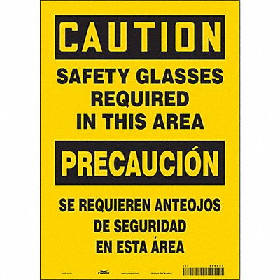 CONDOR 466U01 Safety Sign 14 inx10 in Vinyl
