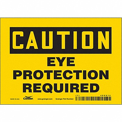 CONDOR 466U14 K0276 Safety Sign 5 inx7 in Vinyl
