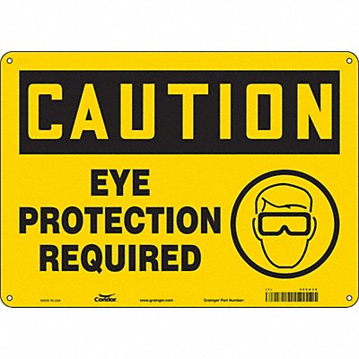 CONDOR 466U30 Safety Sign 10 inx14 in Aluminum
