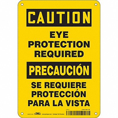 CONDOR 466U42 Safety Sign 10 inx7 in Polyethylene