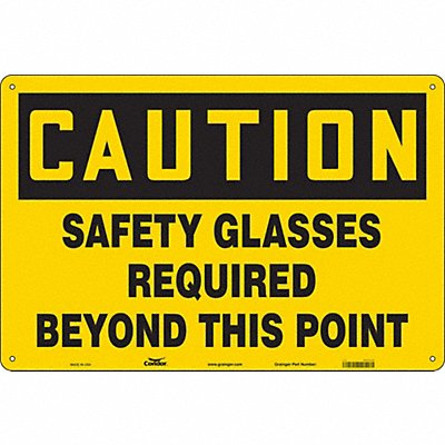 CONDOR 466V42 Safety Sign 24 in x 36 in Polyethylene