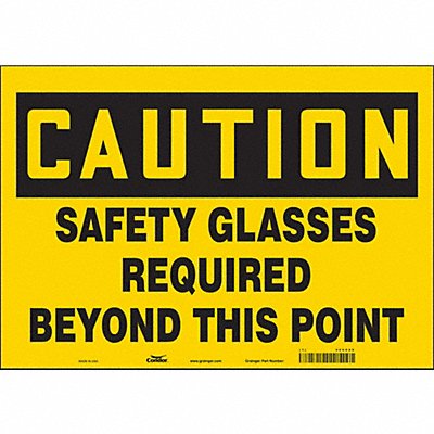 CONDOR 466V46 Safety Sign 14 inx20 in Vinyl