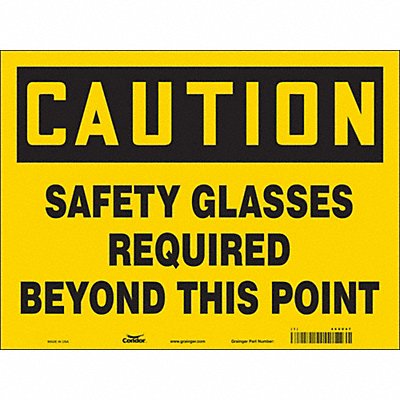 CONDOR 466V47 Safety Sign 18 in x 24 in Vinyl