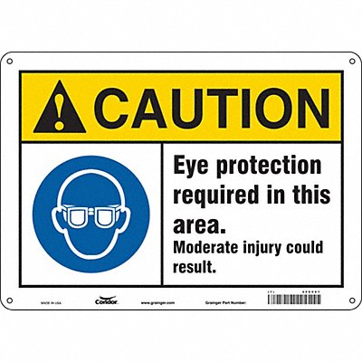 CONDOR 466V61 Safety Sign 10 in x 14 in Polyethylene
