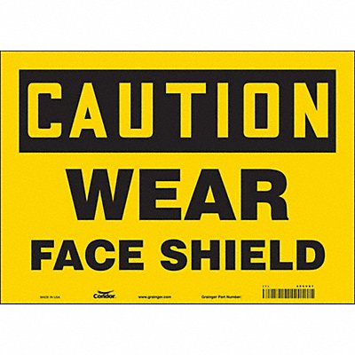 CONDOR 466V81 K0312 Safety Sign 10 in x 14 in Vinyl