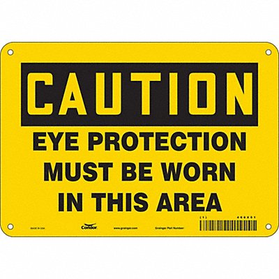 CONDOR 466X01 Safety Sign 7 inx10 in Polyethylene
