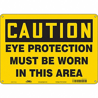 CONDOR 466X02 Safety Sign 10 inx14 in Polyethylene
