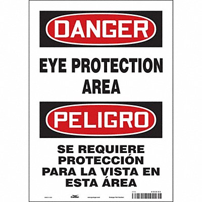 CONDOR 466Z23 Safety Sign 14 in x 10 in Vinyl