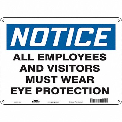 CONDOR 466Z71 Safety Sign 10 in x 14 in Aluminum
