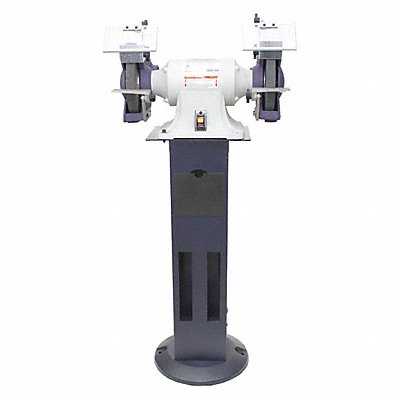 DAYTON 467L32 Bench Grinder w/Stand 8 36/120 Grit 1HP