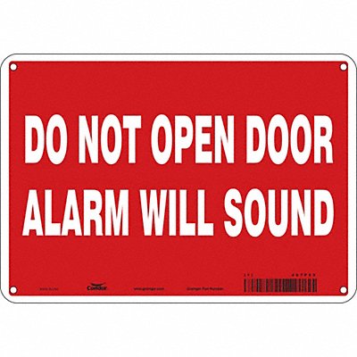CONDOR 467P59 Safety Sign 7 in x 10 in Glow Vinyl