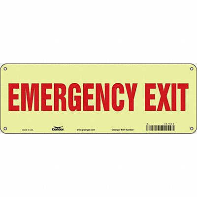 CONDOR 467R20 Safety Sign 5 in x 14 in Polyethylene