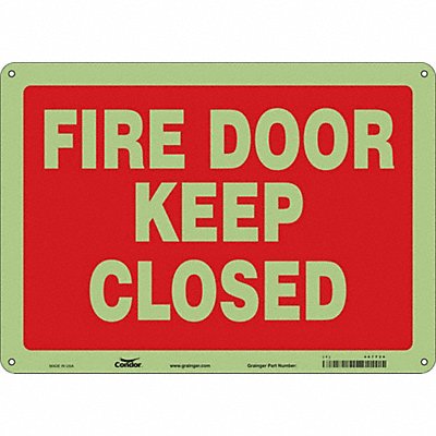 CONDOR 467T26 Safety Sign 10 in x 14 in Polyethylene