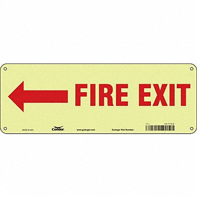CONDOR 467T84 Safety Sign 5 in x 14 in Polyethylene