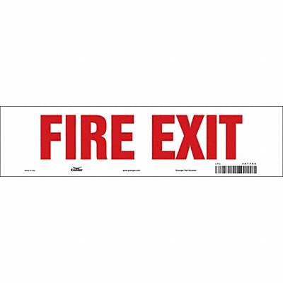 CONDOR 467T96 Safety Sign 3 1/2 in x 14 in Vinyl