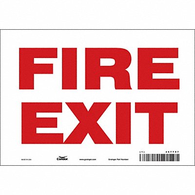 CONDOR 467T97 Safety Sign 7 in x 10 in Vinyl
