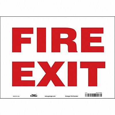 CONDOR 467T98 Safety Sign 10 in x 14 in Vinyl