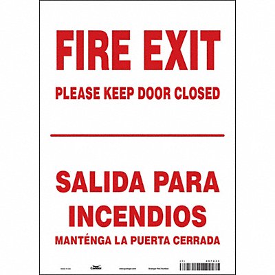 CONDOR 467U33 Safety Sign 14 in x 10 in Vinyl