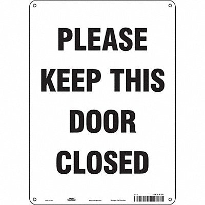 CONDOR 467U88 J9275 Safety Sign 14 in x 10 in Polyethylene