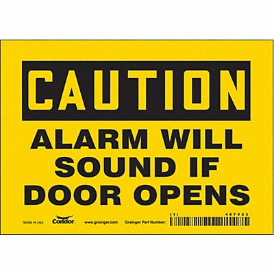 CONDOR 467V23 Safety Sign 5 in x 7 in Vinyl
