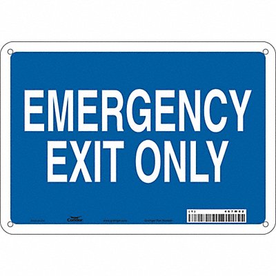 CONDOR 467W02 Safety Sign 7 in x 10 in Polyethylene