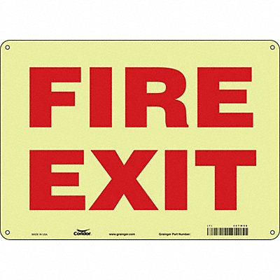 CONDOR 467W08 Safety Sign 10 in x 14 in Polyethylene