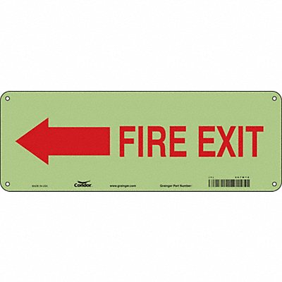 CONDOR 467W10 Safety Sign 5 in x 14 in Polyethylene