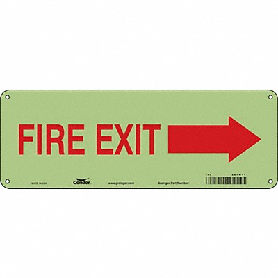 CONDOR 467W11 Safety Sign 5 in x 14 in Polyethylene