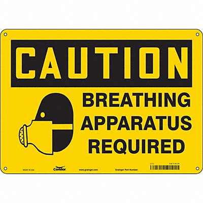 CONDOR 467X49 Safety Sign 7 inx10 in Polyethylene