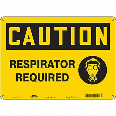 CONDOR 467X92 Safety Sign 10 inx14 in Aluminum