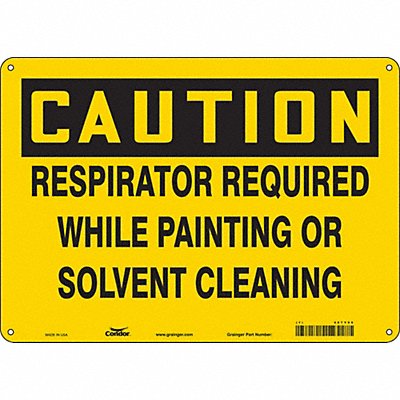 CONDOR 467Y06 Safety Sign 10 inx14 in Vinyl