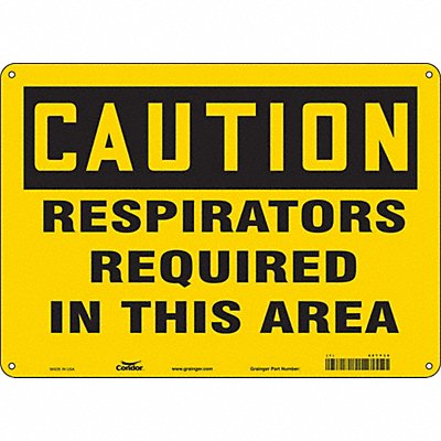 CONDOR 467Y30 K0492 Safety Sign 10 in x 14 in Vinyl