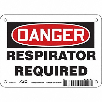 CONDOR 467Z71 Safety Sign 5 in x 7 in Vinyl