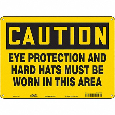 CONDOR 468N06 Safety Sign 10 in x 14 in Aluminum