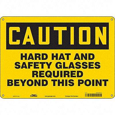 CONDOR 468N23 K0456 Safety Sign 10 in x 14 in Aluminum