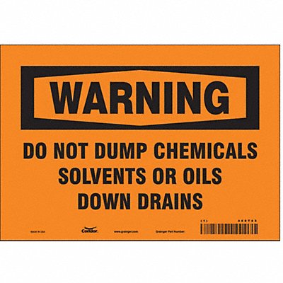 CONDOR 468T85 Safety Sign 7 inx10 in Vinyl