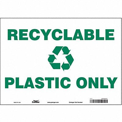 CONDOR 468U61 K0979 Safety Sign 10 in x 14 in Vinyl
