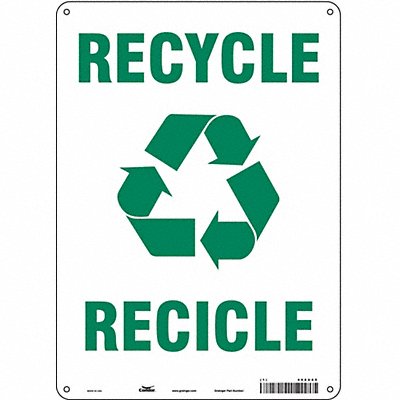 CONDOR 468U65 K0980 Safety Sign 14 in x 10 in Polyethylene