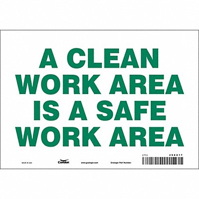 CONDOR 468X17 J9885 Safety Sign 7 inx10 in Vinyl