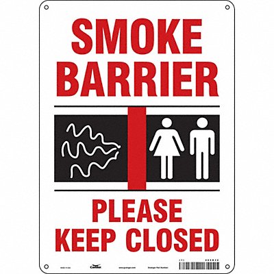 CONDOR 469D32 Safety Sign 14 in x 10 in Aluminum