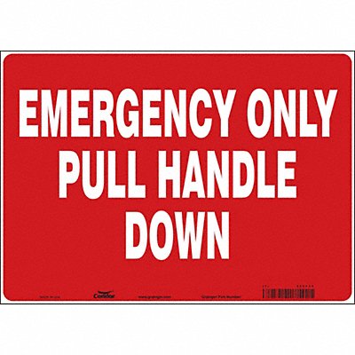 CONDOR 469F35 Safety Sign 10 in x 14 in Vinyl