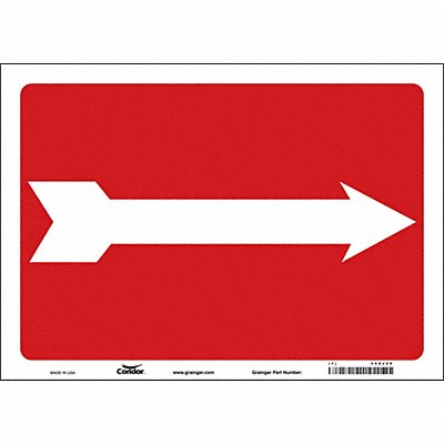 CONDOR 469J29 Safety Sign 10 in x 14 in Vinyl