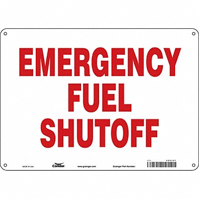 CONDOR 469J41 Safety Sign 10 in x 14 in Aluminum