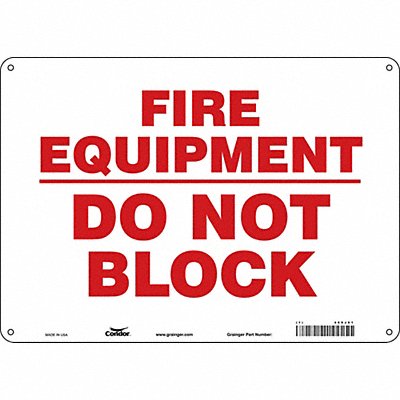 CONDOR 469J61 Safety Sign 10 in x 14 in Aluminum